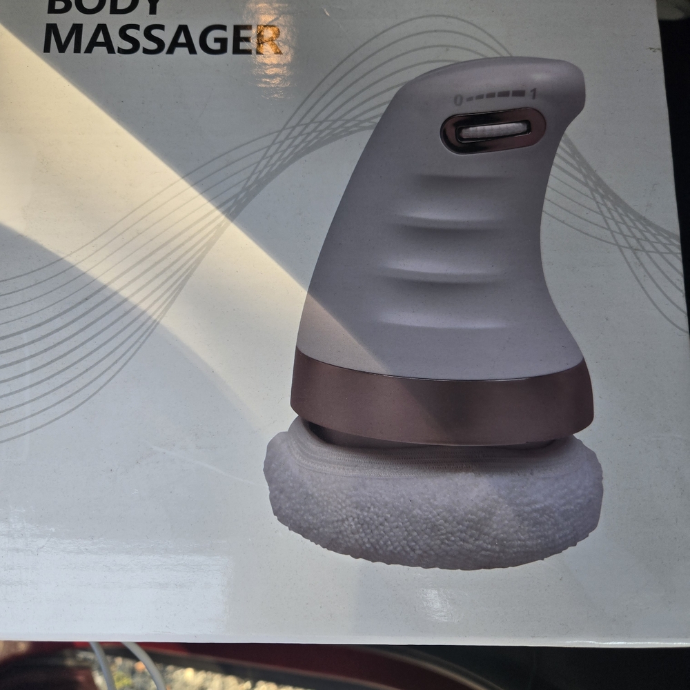 White and Rose Gold Body Massager